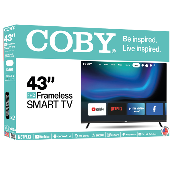 CY3359-43DLED-FHD Coby Pixel Max 43" Smart TV - Imagen 1