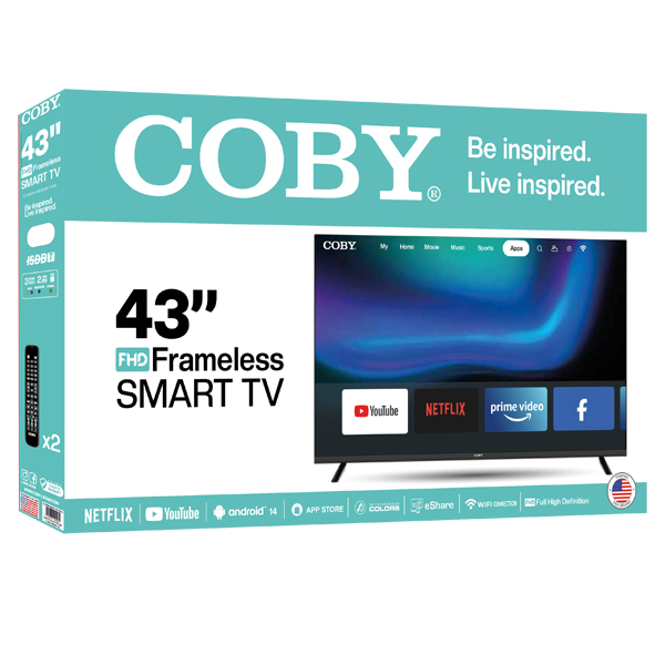 CY3359-43ISDBT-FHD Coby Pixel Pro 43" Smart TV - Imagen 1