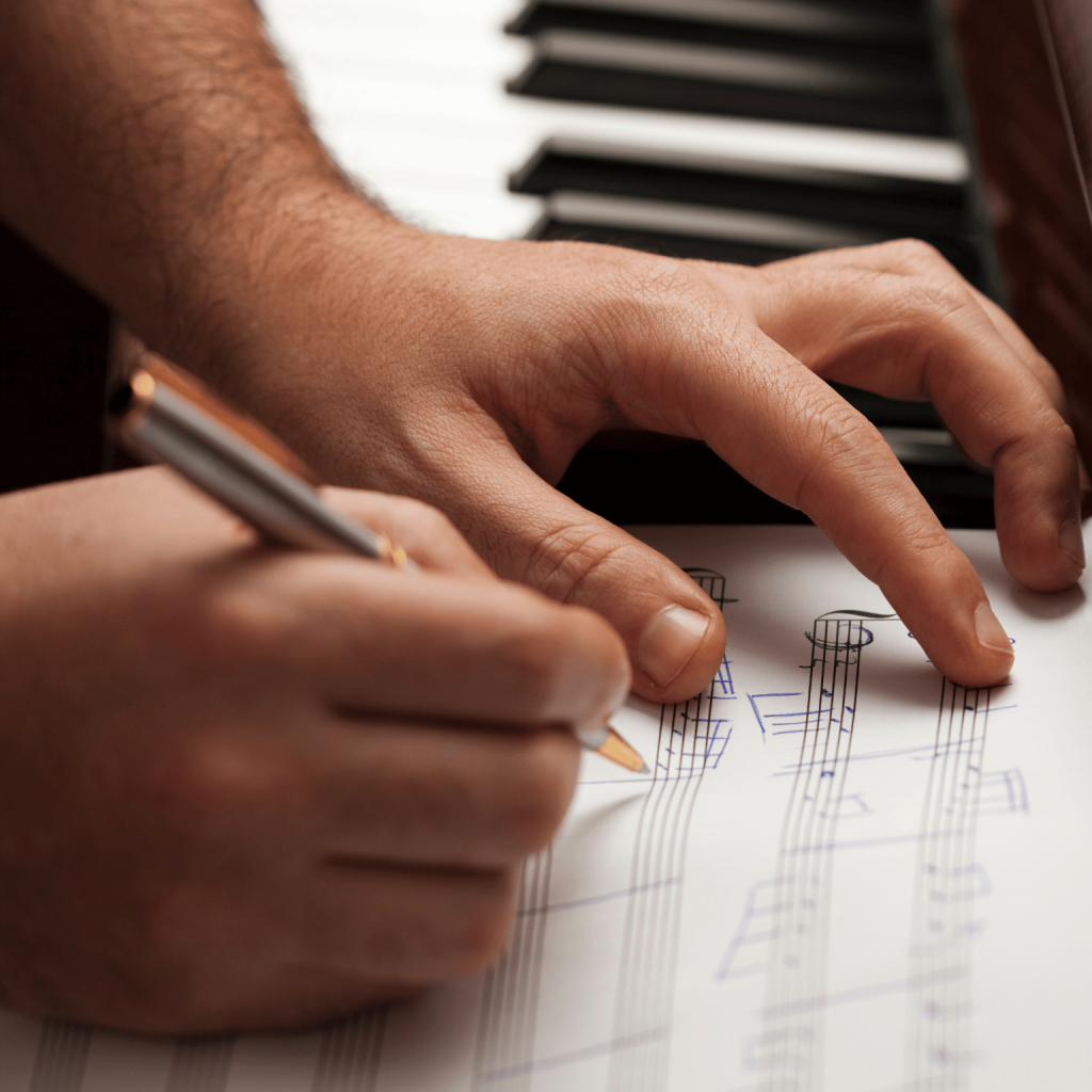 componer tus canciones con el piano